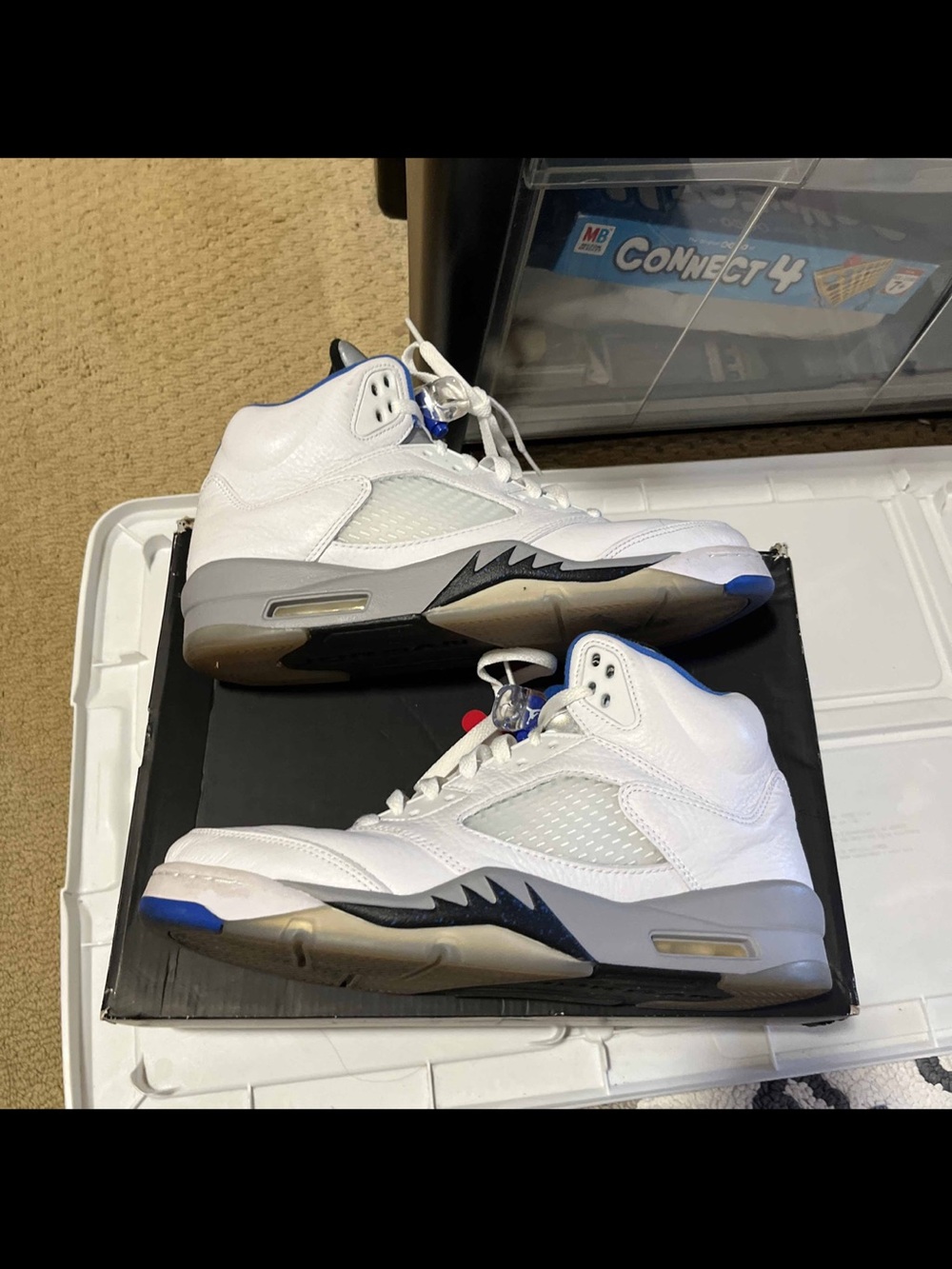 Nike Air Jordan 5 Retro "WHITE STEALTH" 2021 - Size 10- dd0587 140 (12272-3)